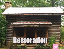 Historic Log Cabin Restoration  Baxter, Kentucky